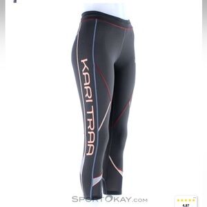 Kari Traa Louise 2.0 3/4 Tights Leggings Crops Running Reflective Pocket Large